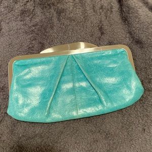 Turquoise HOBO clutch